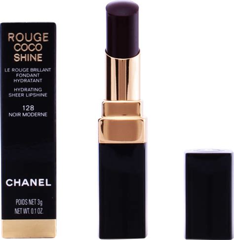 chanel 128 noir moderne|Chanel Noir Moderne (128) Rouge Coco Shine Hydrating Sheer .